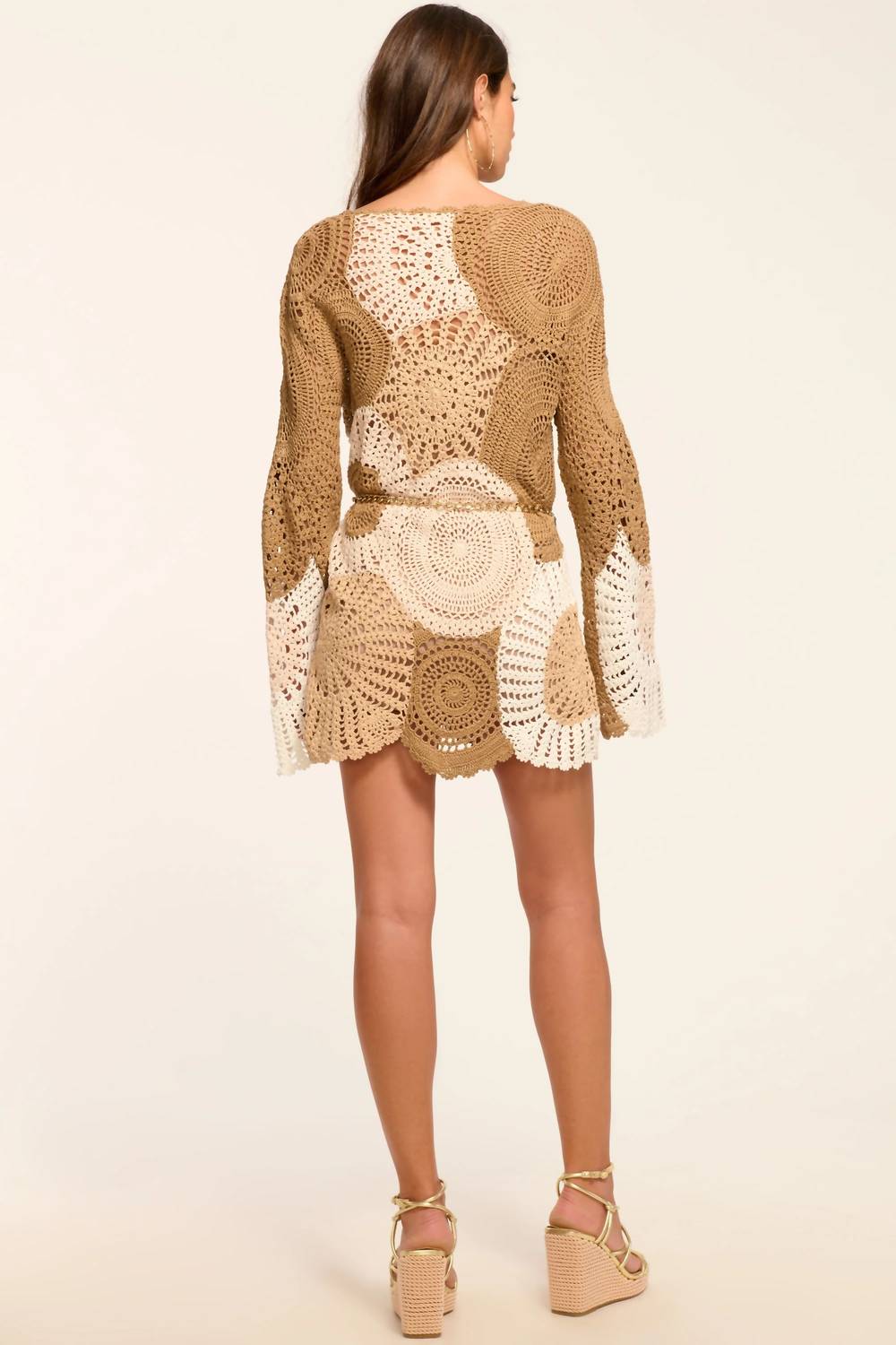 Ramy Brook - Carina Crochet Colorblock Mini Dress