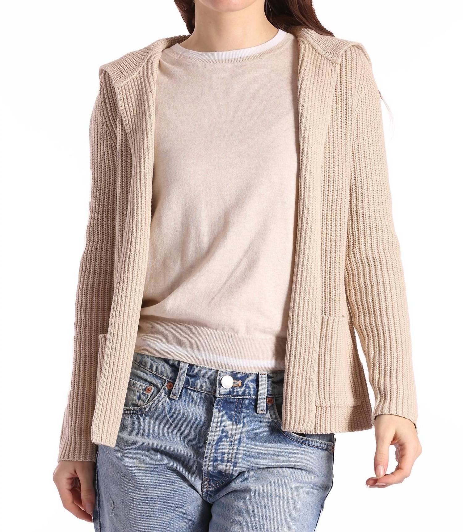 Minnie Rose - Shaker Cotton Blend Cardigan