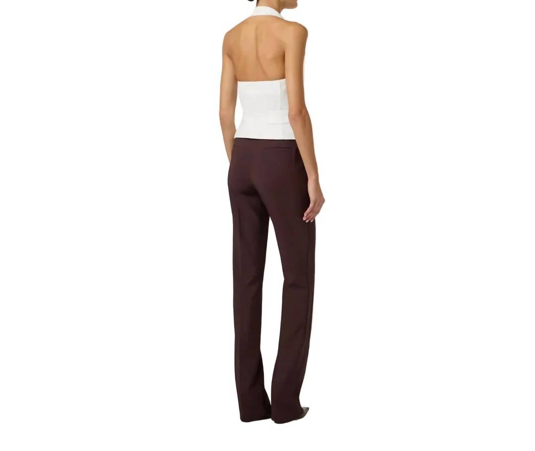 Elisabetta Franchi - Halter double breasted vest with belt