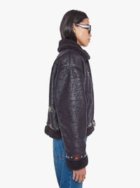 Mother Strappy Brrly Jacket in mercury in retrograde - women's jacket - detail view