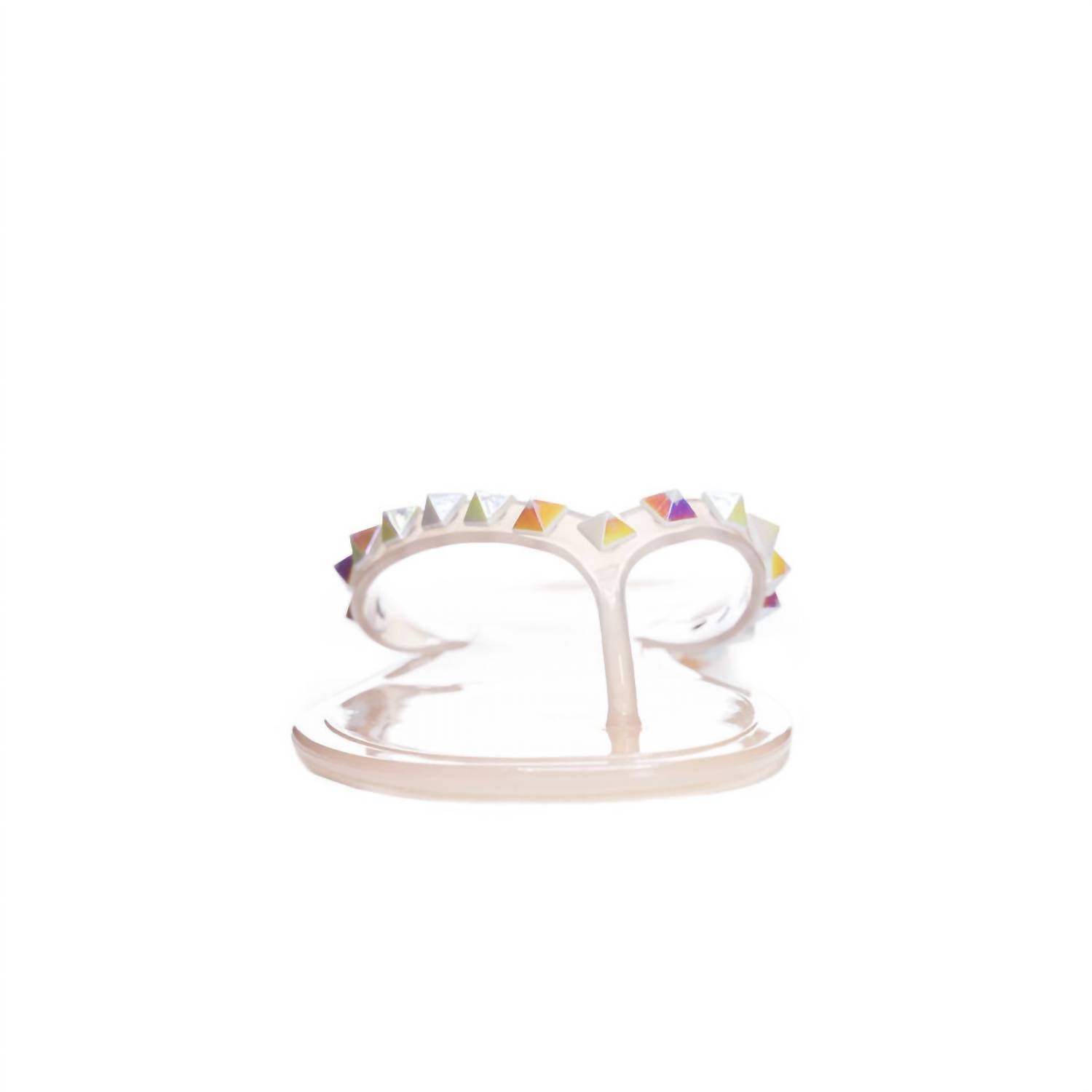 Chinese Laundry - Suntan Rhinestone Jelly Sandals