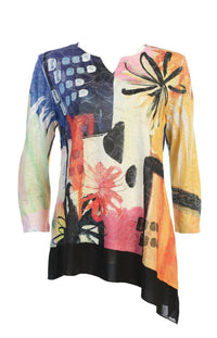 Jess & Jane - Women's Provence Lace Asymmetric Tunic