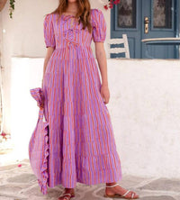 Pink City Prints - Women's Perfume Sydney Stripe Dress