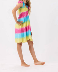 Tiare Hawaii Girls Hollie Dress in rainbow - kids' dress - alternate view