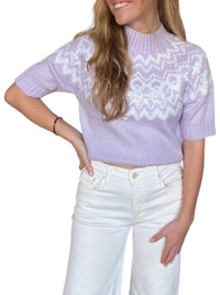Design History - Juliana Short Sleeve Mock Neck Sweater