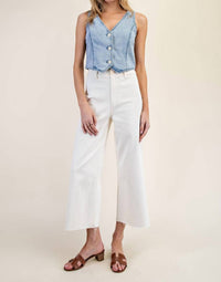 Ee:Some - V-neck Denim Vest