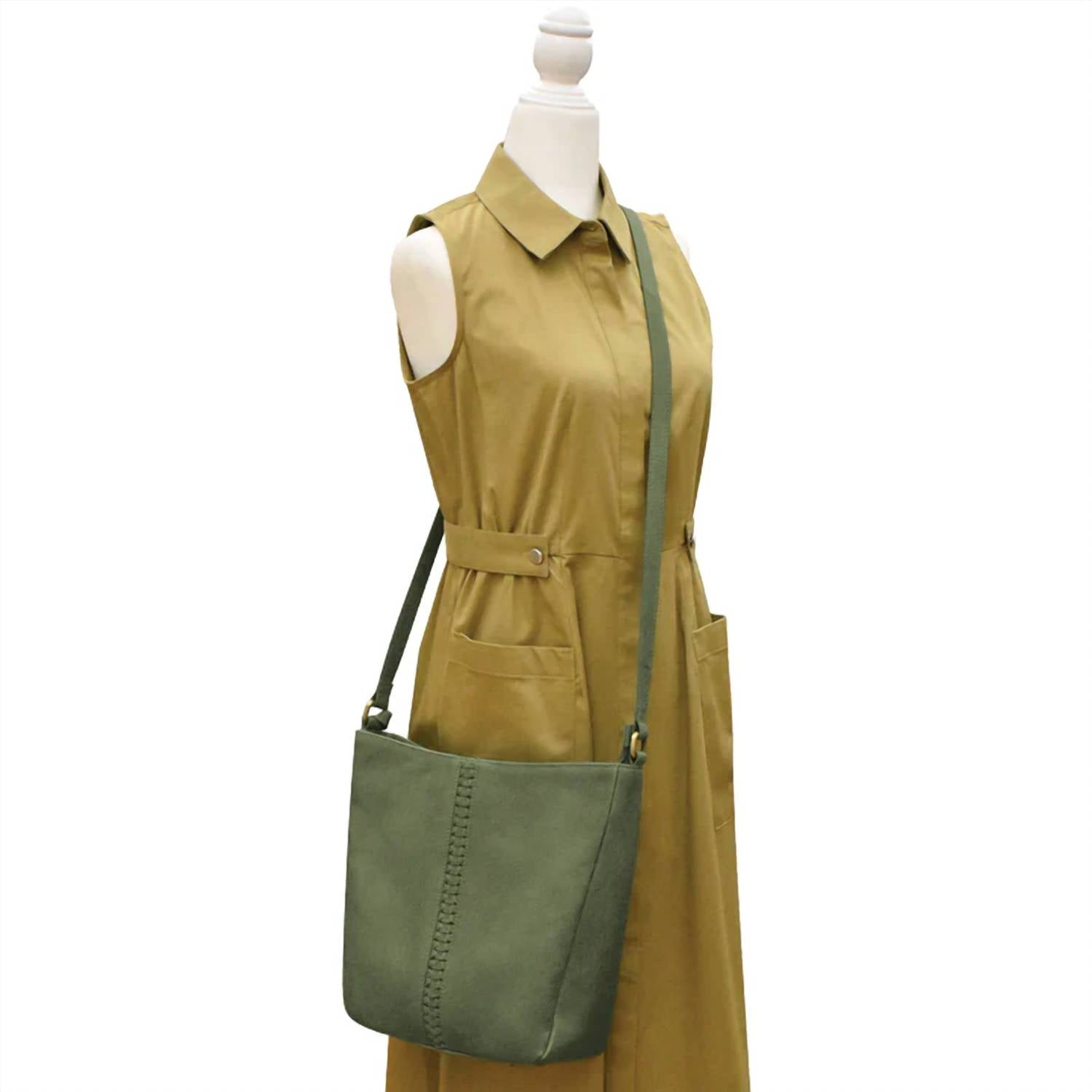 ILI New York Urbano Bucket Bag in sage - women's bag - view 5