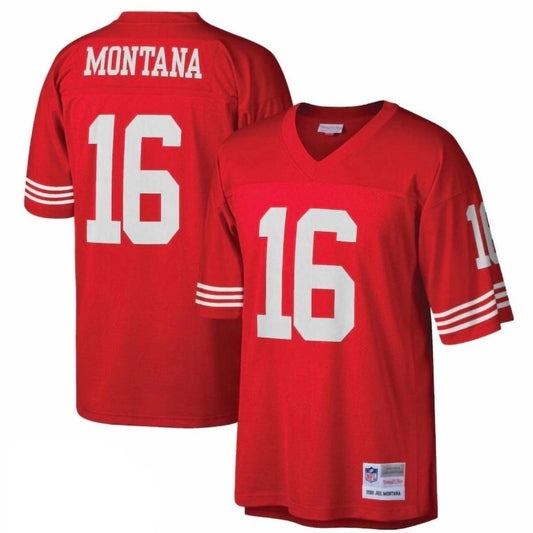 Mitchell & Ness - MEN'S JOE MONTANA SAN FRANCISCO 49ERS REPLICA THROWBACK JERSEY