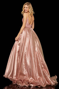 Sherri Hill - Metallic Organza Ball Gown