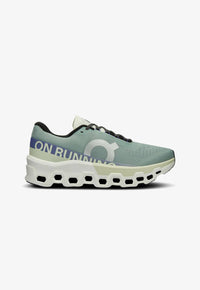on Women's Cloudmonster 2 Running Shoes in mineral aloe - women's shoe - detail view