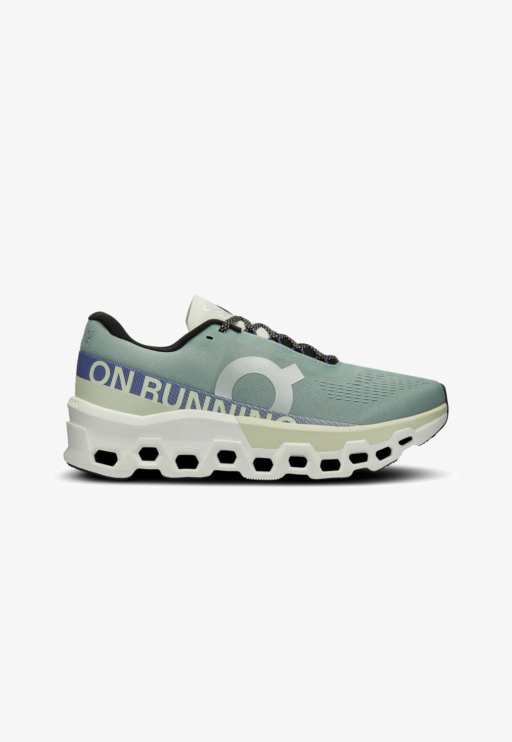 on Women's Cloudmonster 2 Running Shoes in mineral aloe - women's shoe - detail view