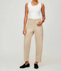 Fifteen Twenty Sondra Barrel Leg Pants in stone - women's pants