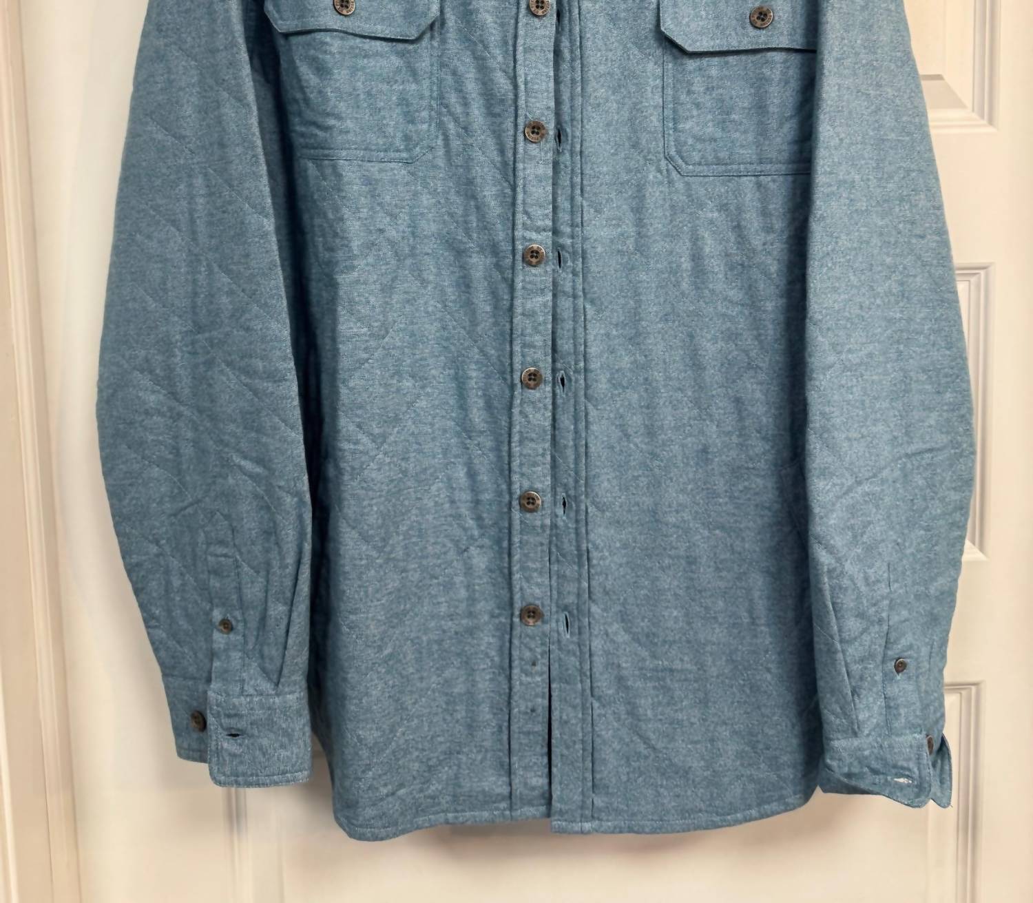 F/X Fusion Men's Quilted Shirt Jacket in teal - men's jacket