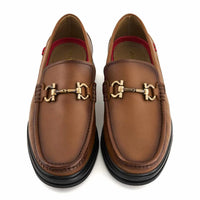 Andrea - Men's Horsebit Buckle Leather Loafer