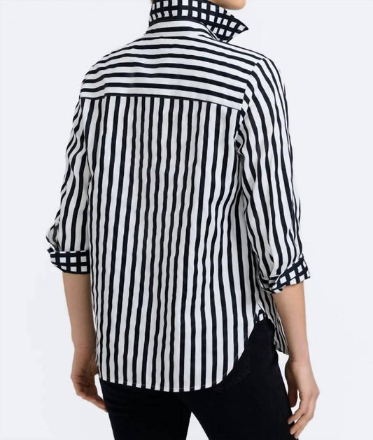 Foxcroft - Megan Vertical Stripes Shirt - Plus