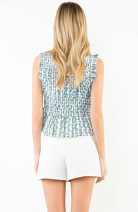 Thml - Floral Print Smocked Top