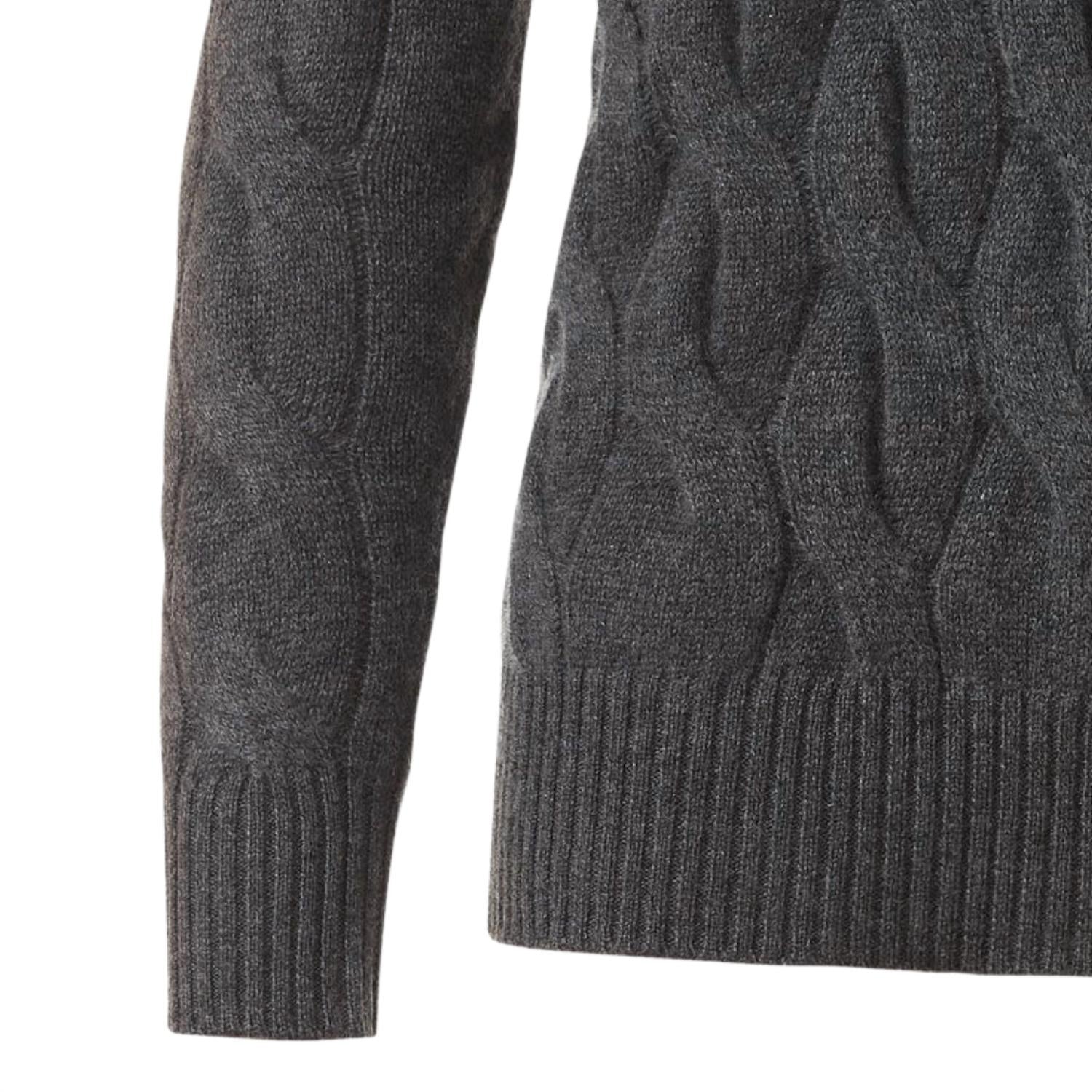 Kinross - Women's Long Cable Vee Pullover