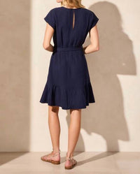 Tribal - Cap Sleeve Dress With Pockets