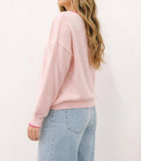 By Together - Eliora Contrast Trim Pullover Sweater