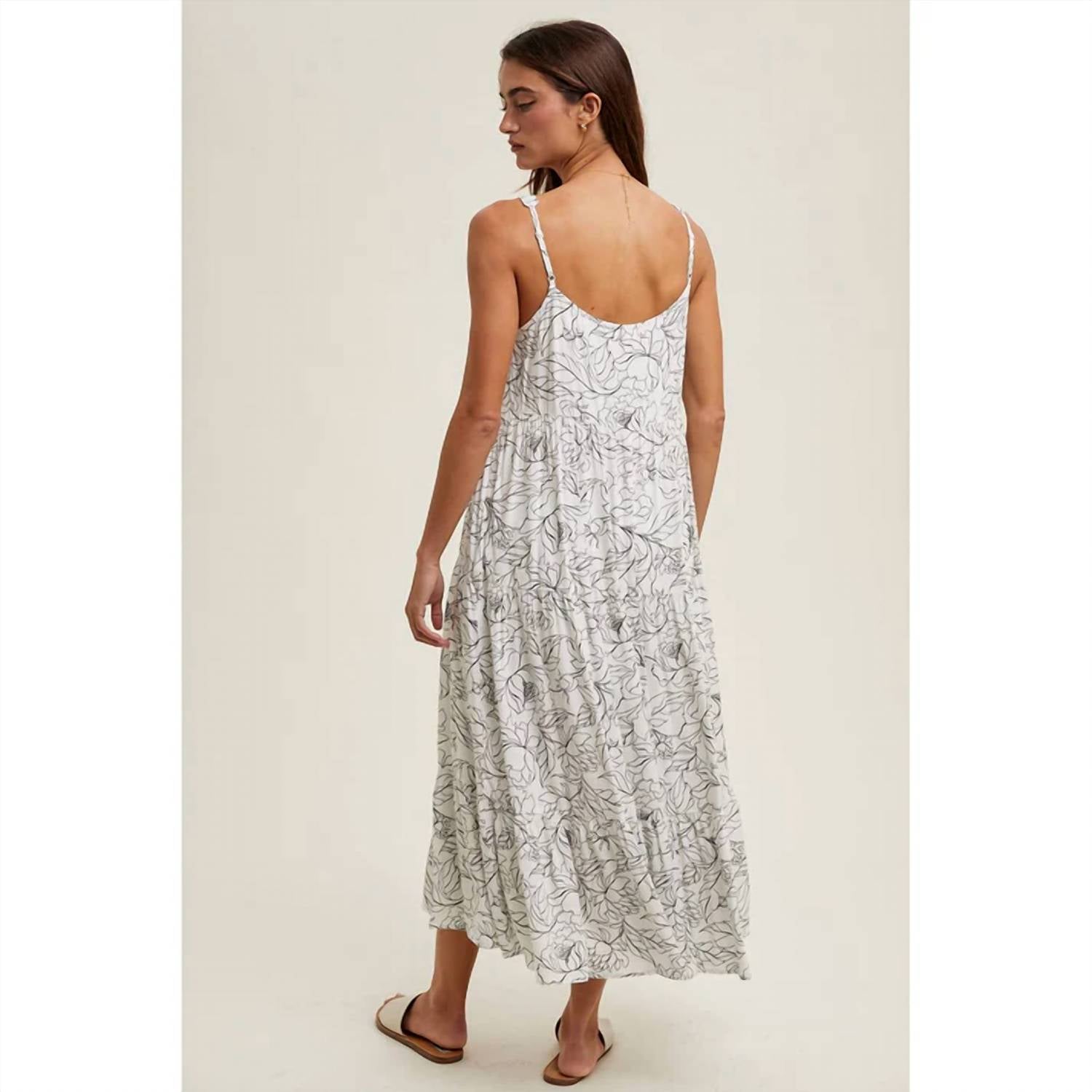 Wishlist - Floral Sleeveless Midi Dress