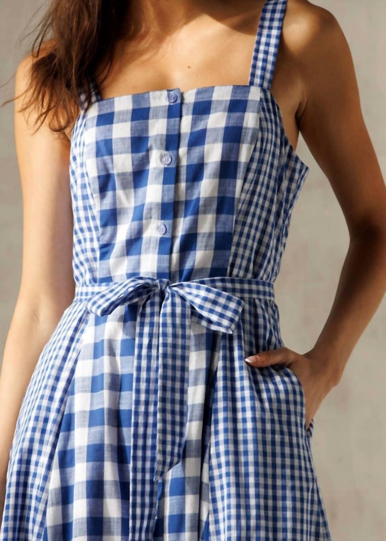 Storia - Charlotte Gingham Midi Dress