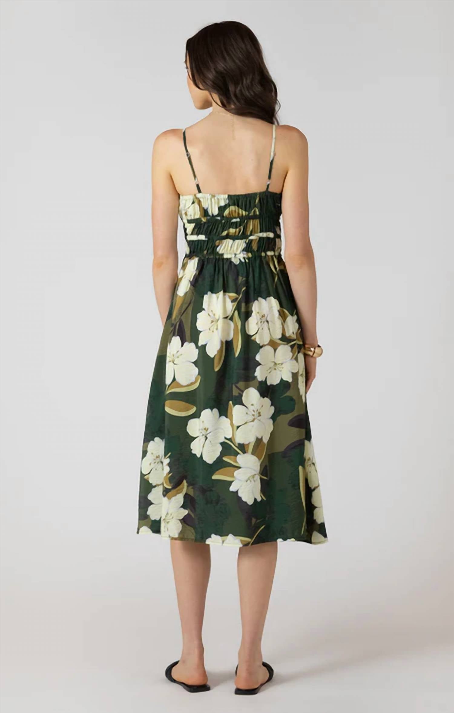 Dex Clothing - Palm Blossom Midi Dress