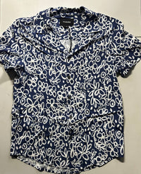 Yuasa Men's Medieval Shirt in blue - men's shirt