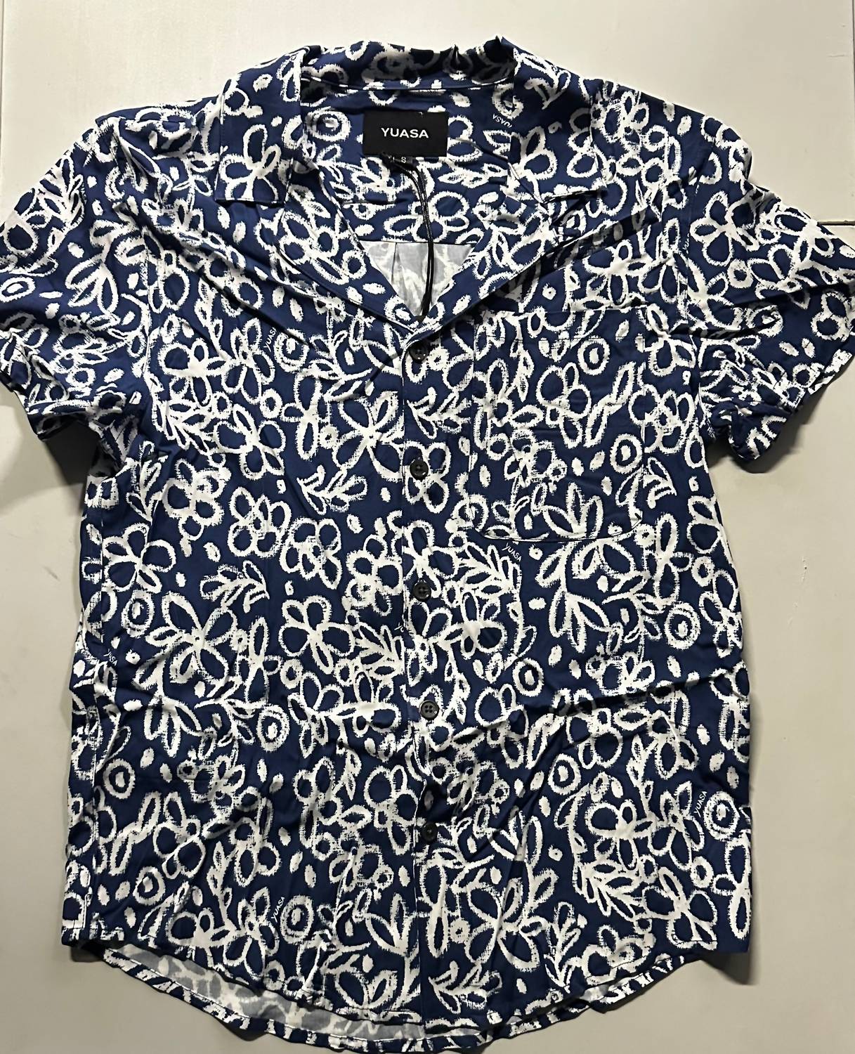 Yuasa Men's Medieval Shirt in blue - men's shirt