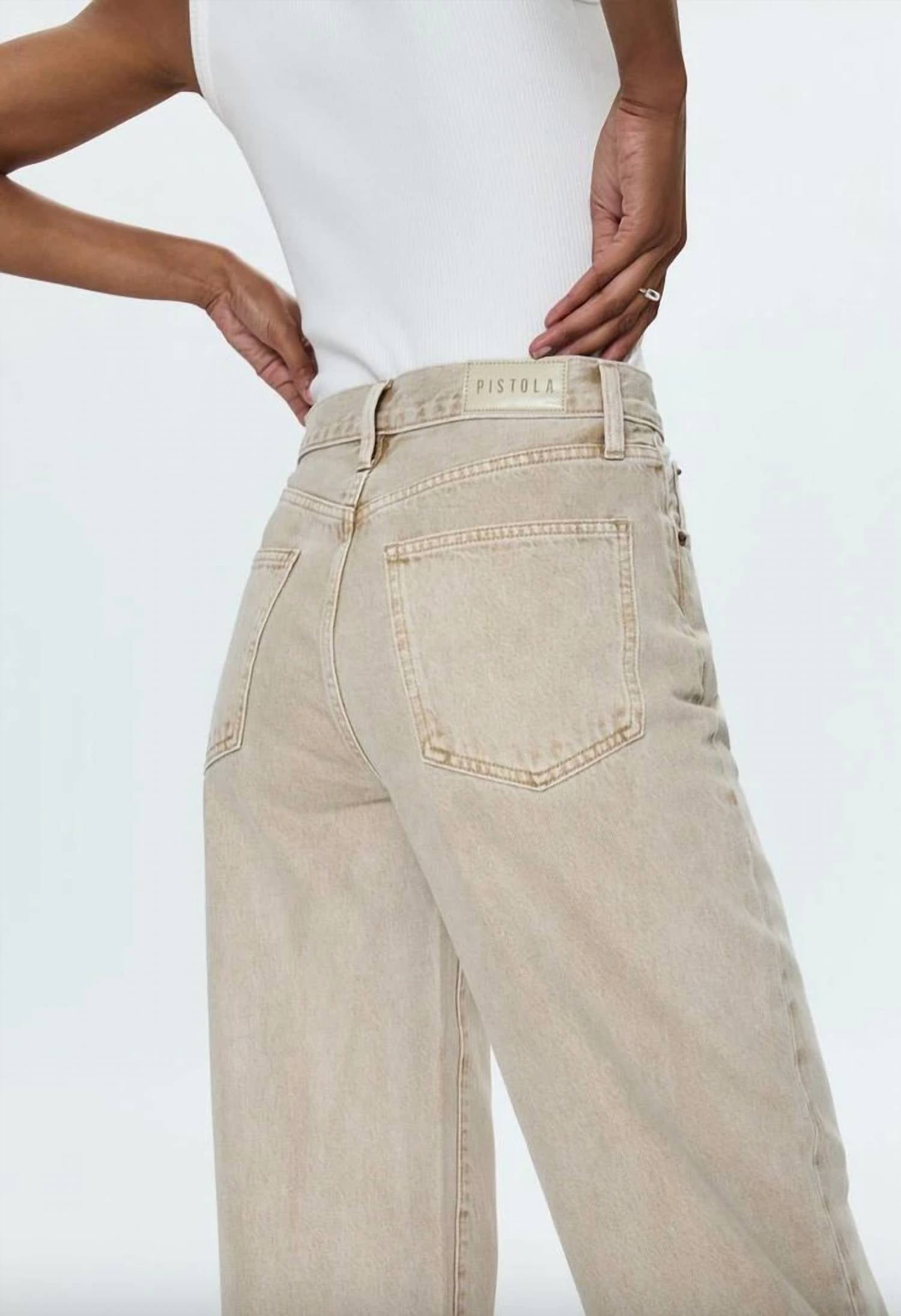 Pistola - Ryder High Rise Cuffed Straight Pants