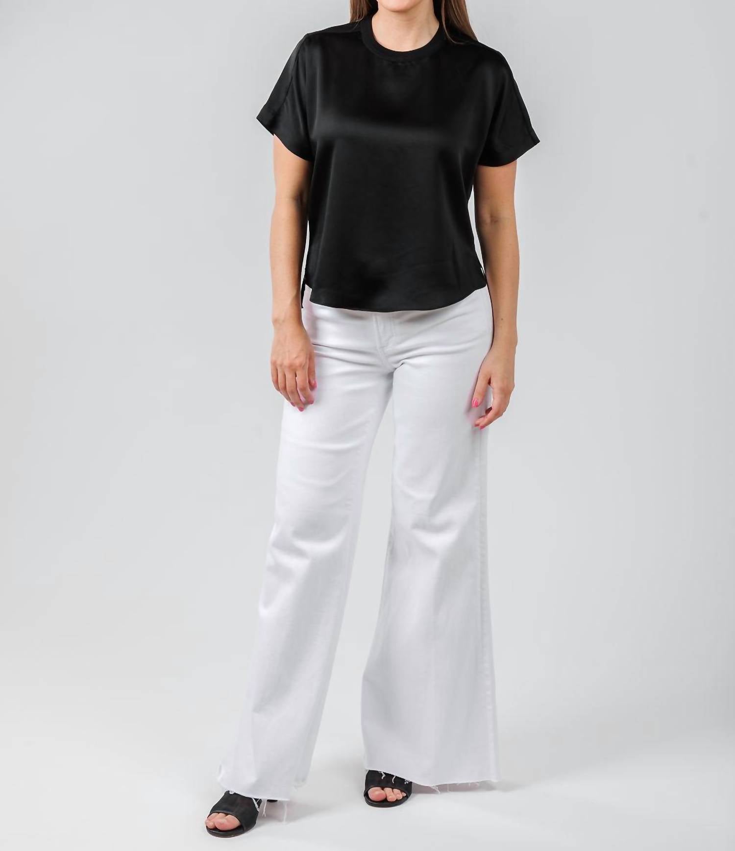 Simkhai - Addy Short Sleeve Knit Back T-Shirt