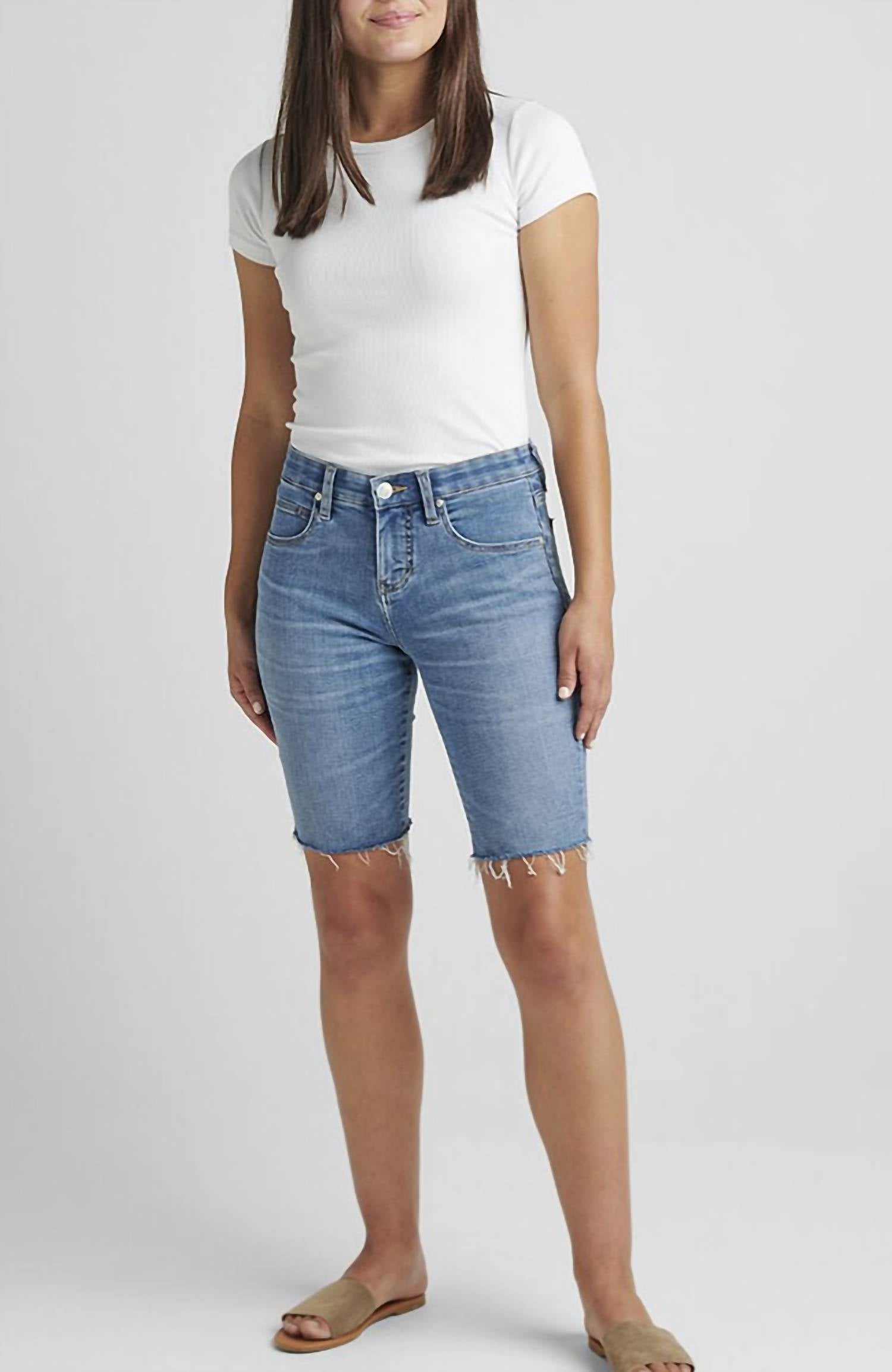 Jag - Cecilia Mid Rise Bermuda Shorts