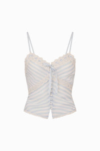 Loveshackfancy - Anika Chiffon Striped Cami Top