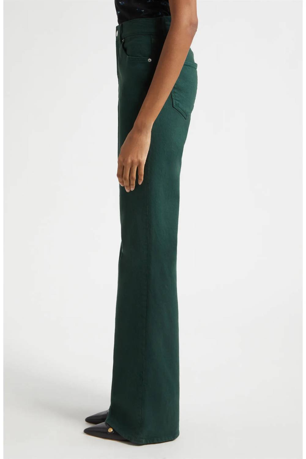 Veronica Beard - Crosbie High Rise Wide Leg Jeans