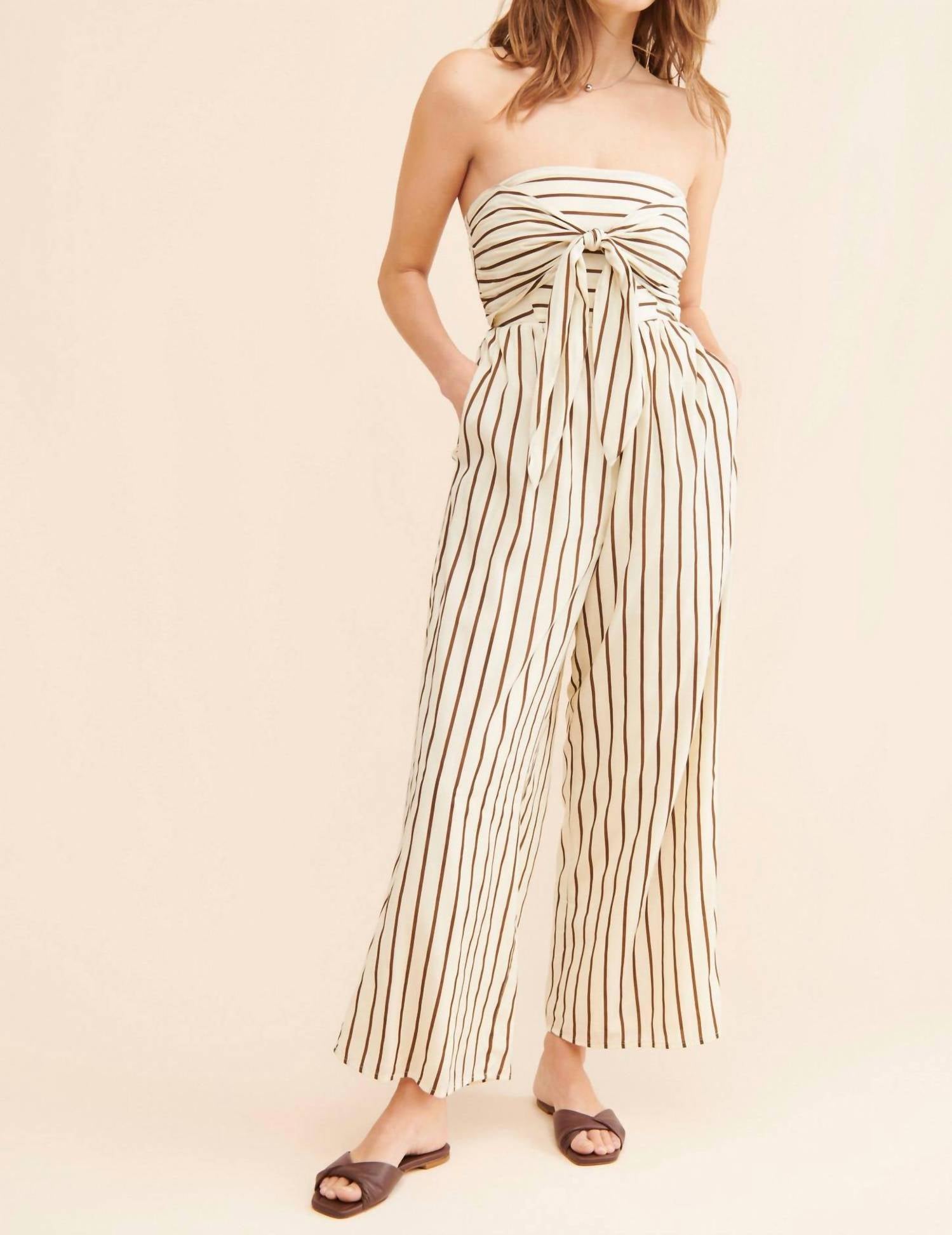Line And Dot - Macario Striped Jumpsuit