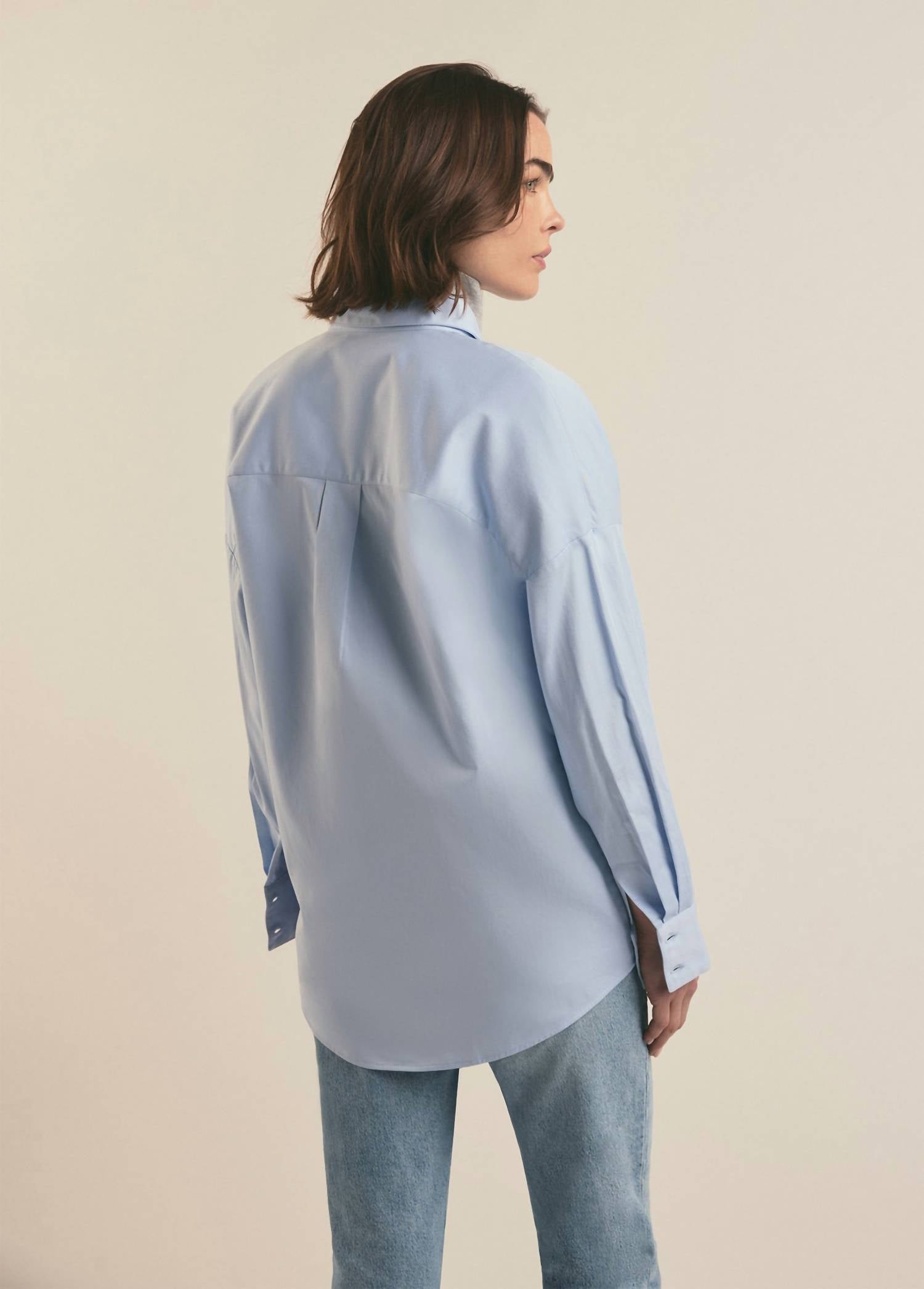 Favorite Daughter Ex-boyfriend Shirt in powder blue - women's shirt - alternate view