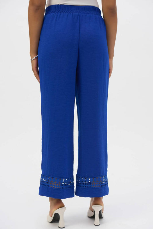 Joseph Ribkoff - Lace Detail Gauze Pants