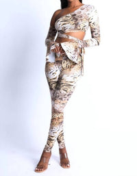 K Too - Jungle Asymmetric Shoulder And Legging Set