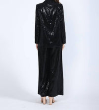 Gracia - Sequin Embellished Long Sleeve Blazer