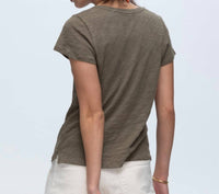 Atm - Schoolboy V-neck Short Sleeve Tee