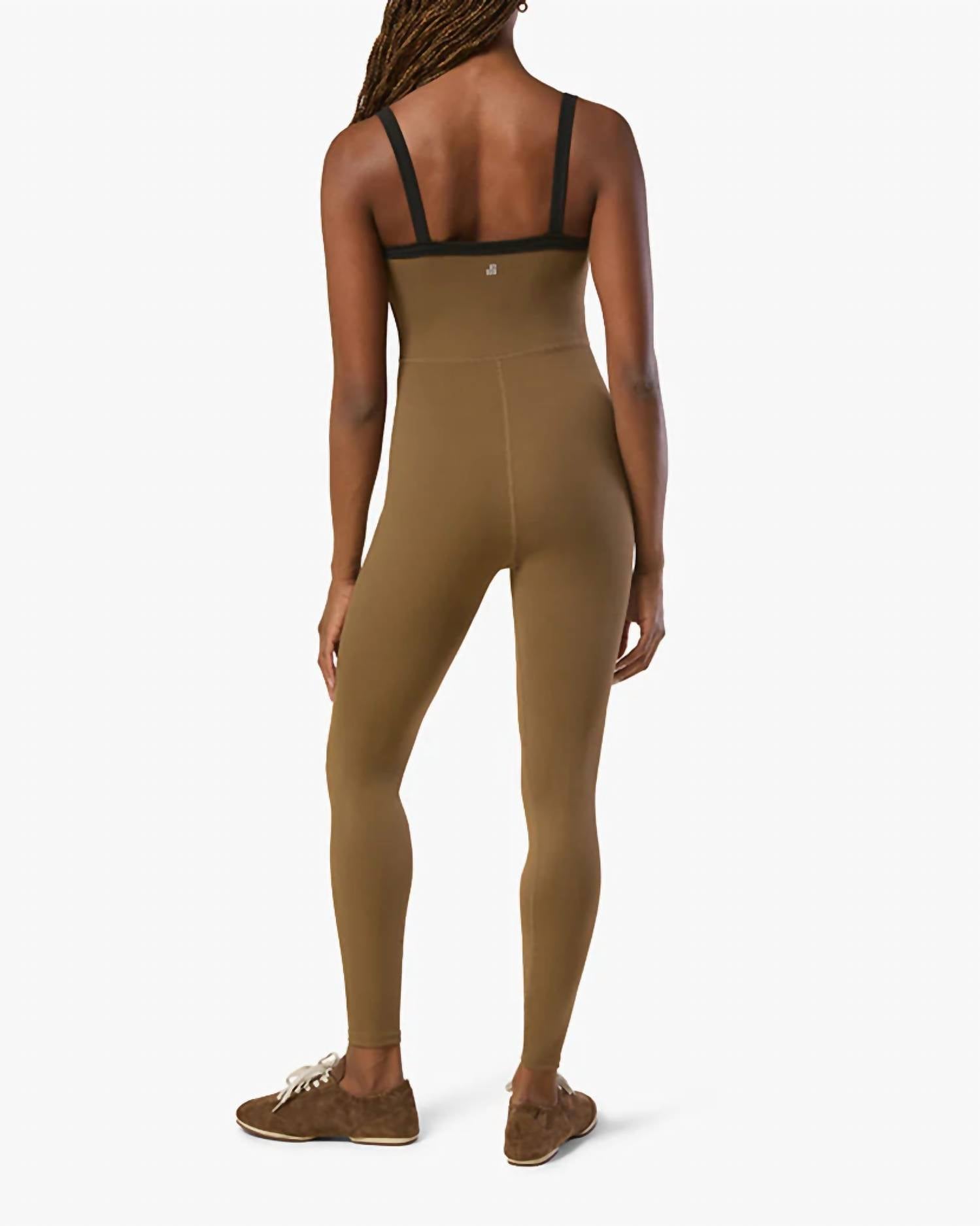 We Wore What - Contrast Strap Scoopneck Jumpsuit