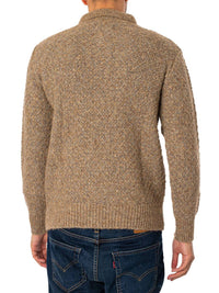 Far Afield - Kier Knitted Diamond Cable Polo