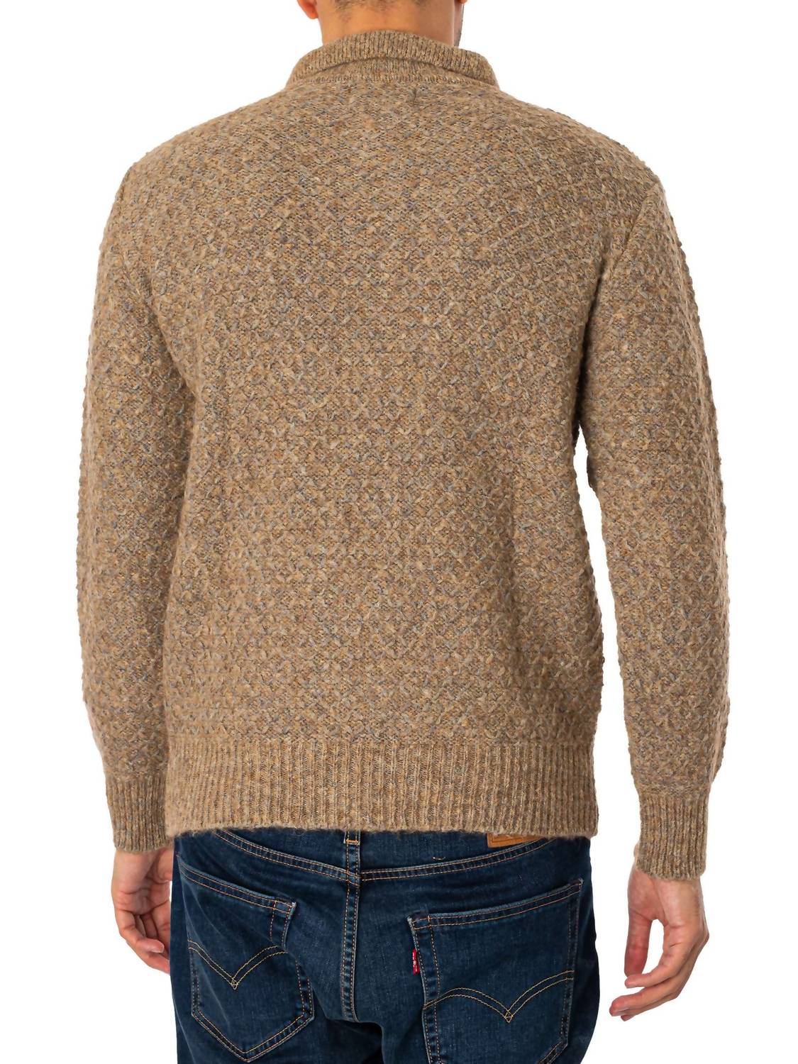 Far Afield - Kier Knitted Diamond Cable Polo