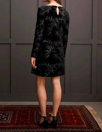 Tribal - Velvet Long Sleeve Lined Dress