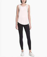 Dkny - DKNY Womens Activewear Sport Mesh Trimmed Tank Top