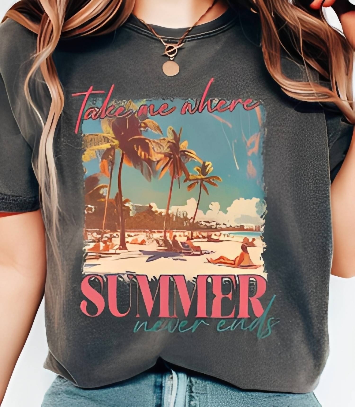 Kissed Apparel - Take Me Where Summer Never Ends Tee