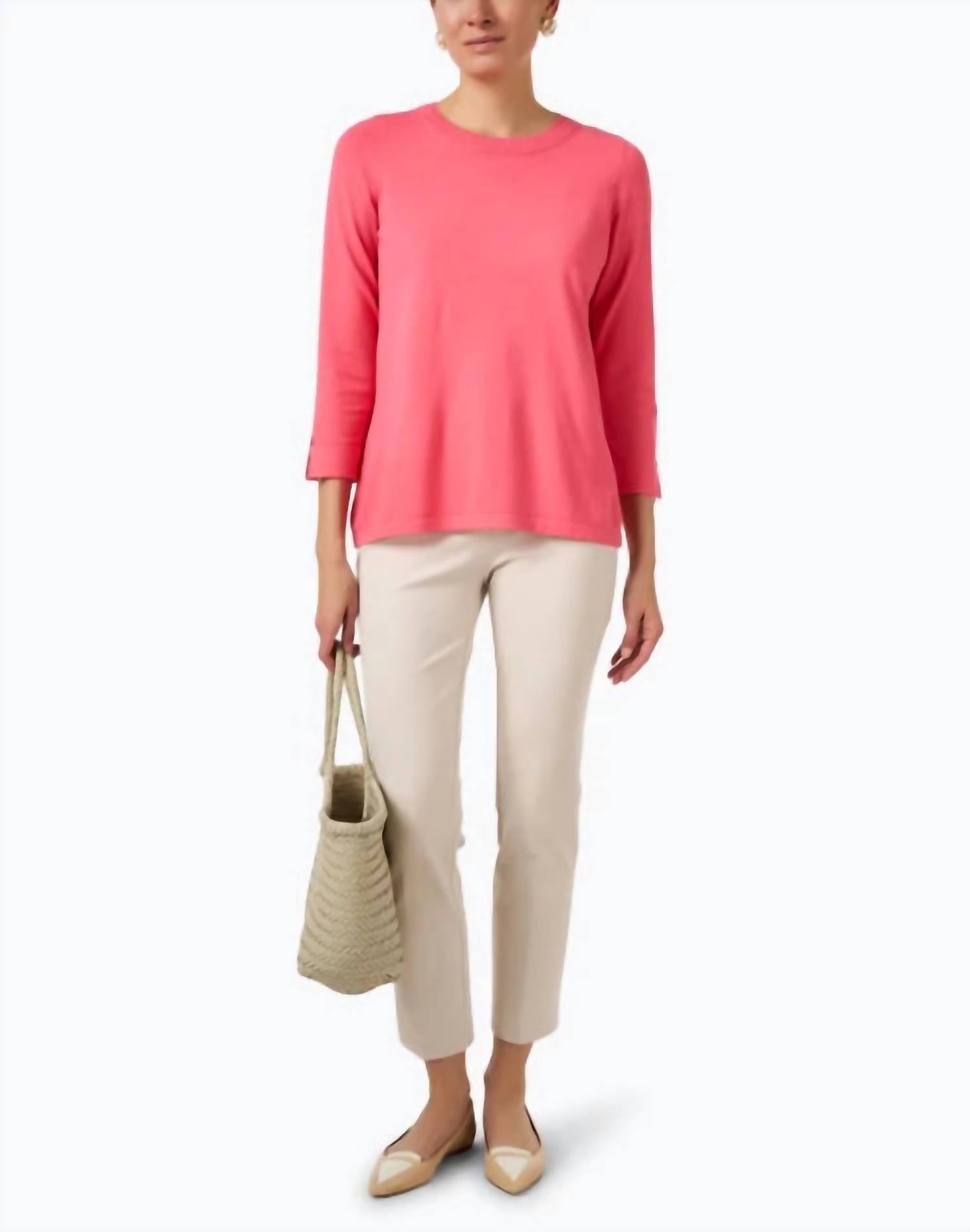 J'Envie/Eli - Button Slit Cuff Top
