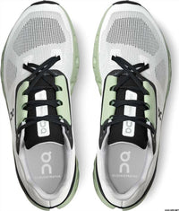 On Men's Cloudstratus Running Shoes in white black sage - men's shoe - alternate view