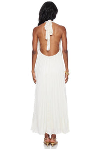 LUCY PARIS Blyth Pleated Dress in ivory - women's dress - view 4