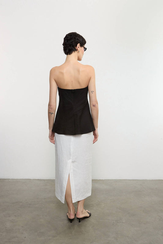Enza Costa - LINEN STRAPLESS TUNIC