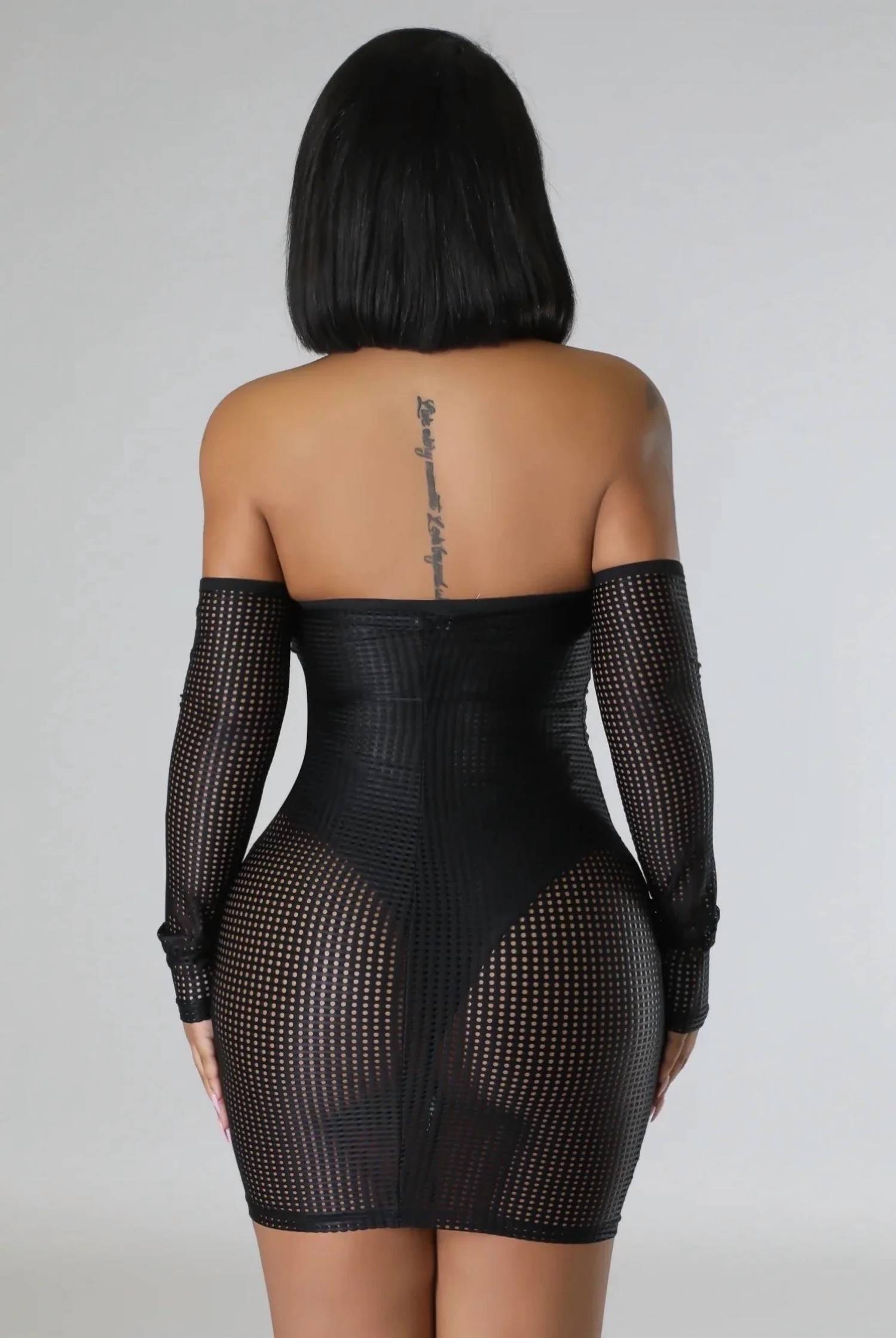 Good Time Usa - Catching Feelings - Bodysuit Long Sleeve Tube Dress
